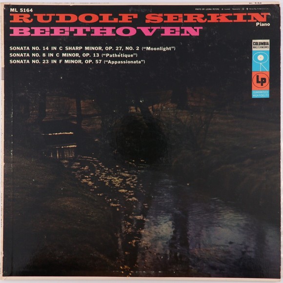 Beethoven, Rudolf Serkin Sonata No. 8, 14, 23 1956 Mono 6-Eye LP Record ML 5164 - Picture 1 of 16